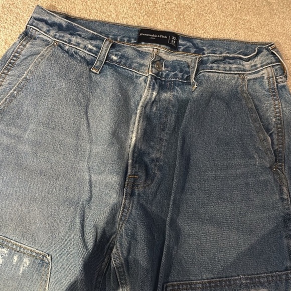 ABERCROMBIE AND FITCH Men’s Loose Workwear Jeans 32x34 - Picture 6 of 9